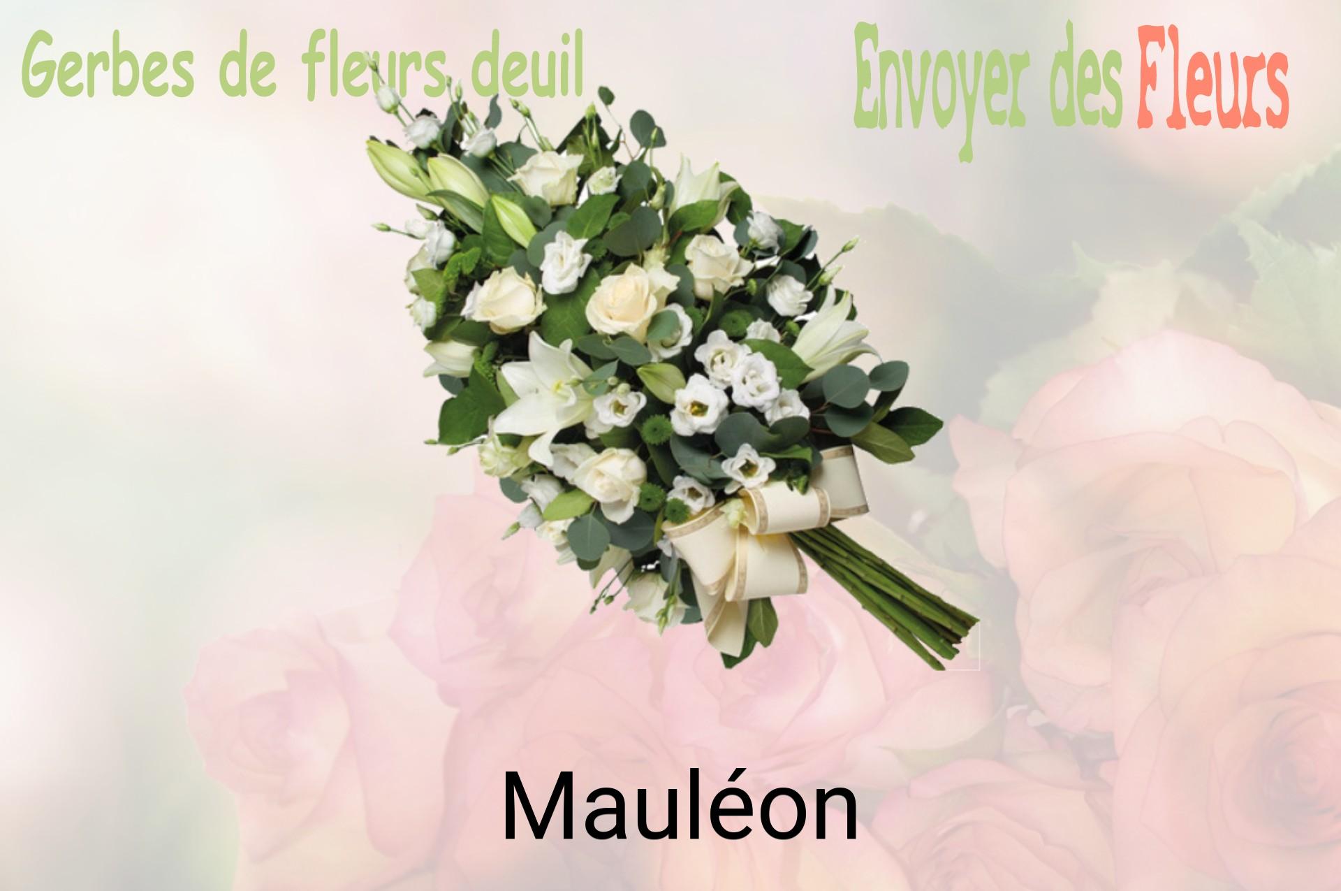 Gerbe de fleurs de deuil livrée à Mauléon
